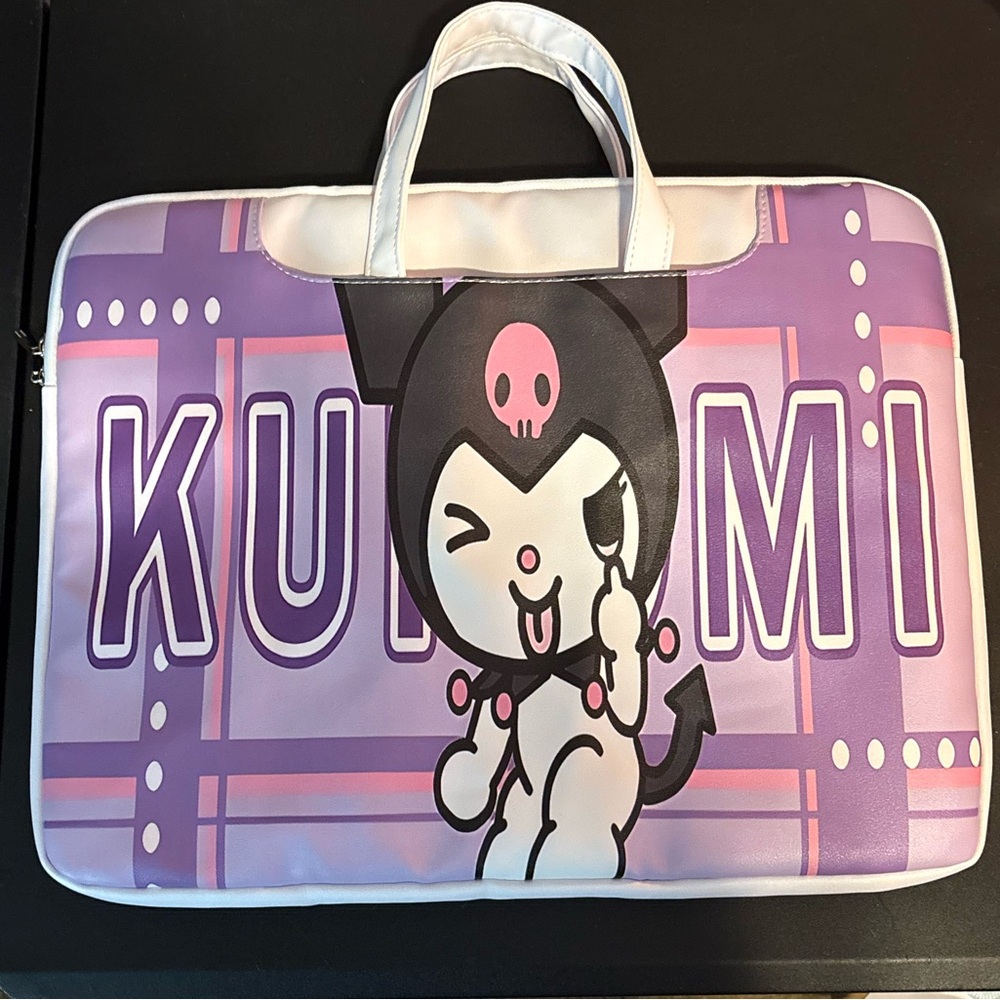 New Cute Kuromi IPad or Laptop Sleeve with Handles. Use it for school or work.
